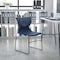 Flash Furniture Navy Plastic Stack Chair RUT-438-NY-GG - alternate 1